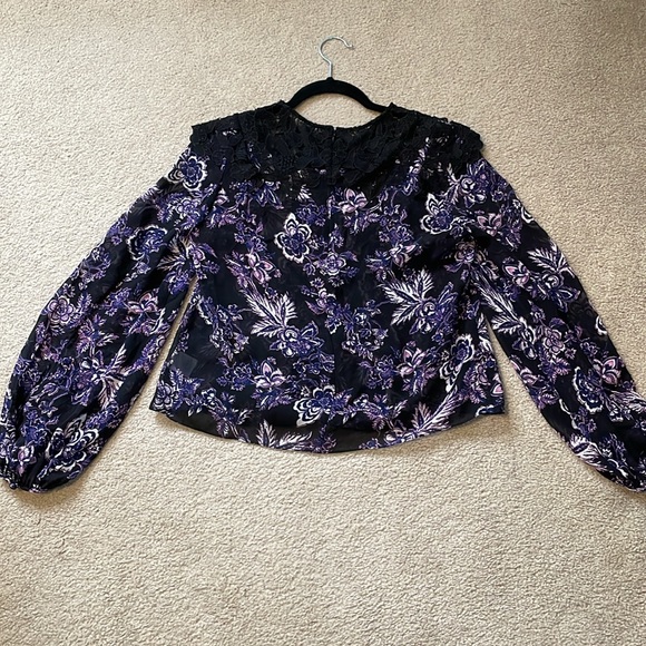 Veronica Beard silk and lace blouse - Picture 6 of 12